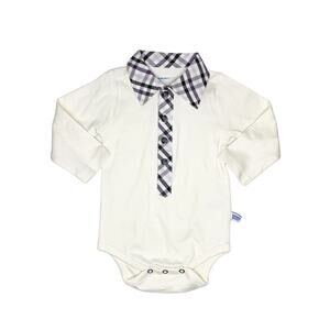NWT Rugged Butts Plaid Detail Bodysuit Size 6-12 Months